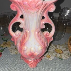 Pink and White Vase Accents